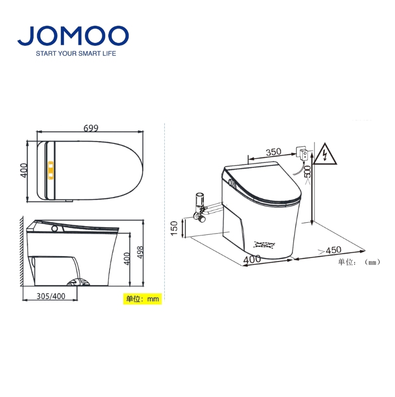 ZD6310 Bàn Cầu Thông Minh JOMOO - Ảnh 3