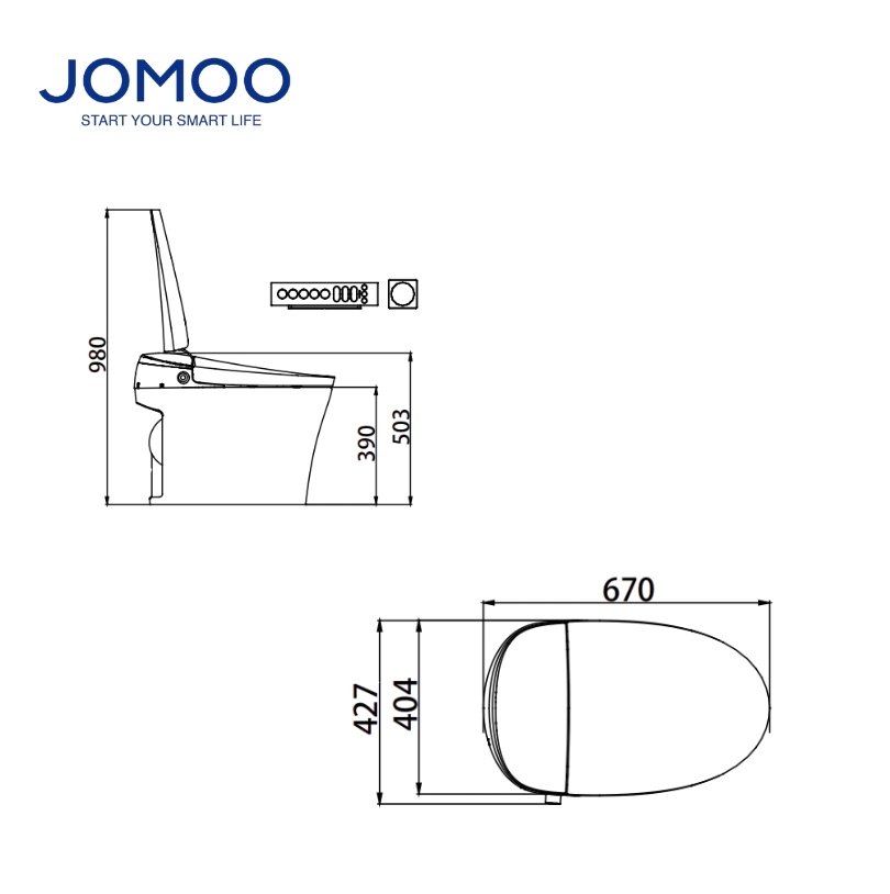 ZD6351 BÀN CẦU THÔNG MINH JOMOO - Ảnh 3