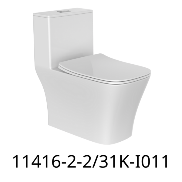 Bàn cầu 1 khối vuông JOMOO 11416-2-2/31K-I011( đã bao gồm dây cấp, van góc)