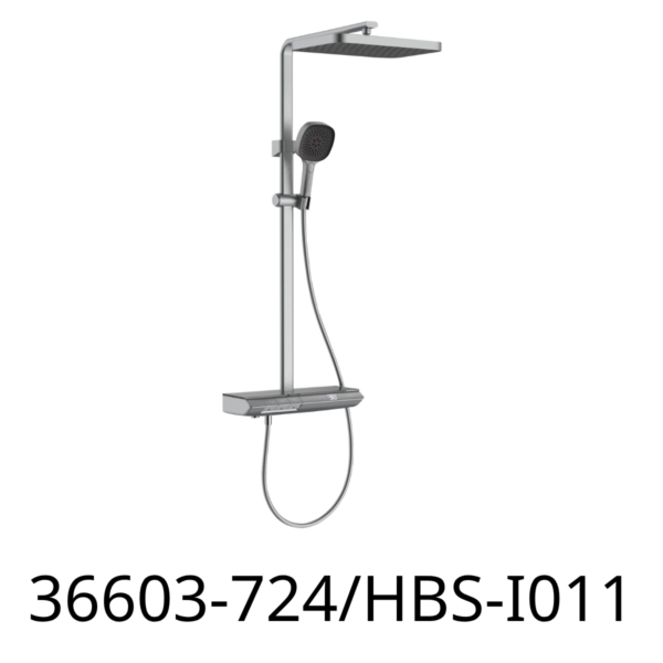 Sen cây nhiệt độ tự động tẩy cặn phím đàn JOMOO 36603-724/HBS-I011 màu ghi xám ( có vòi phụ, màn hình led hiển thị nhiệt độ)