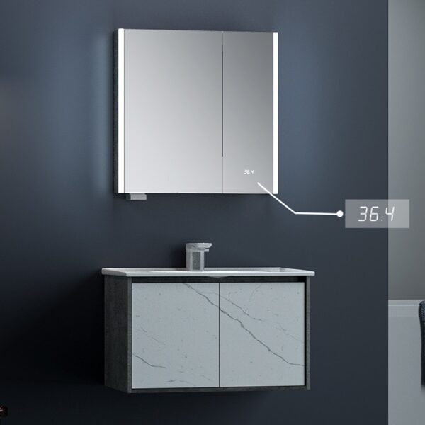 Tủ chậu JOMOO A2264-148O-1 KT 800*530*1900mm Bao gồm chậu sứ + tủ chậu, tủ gương