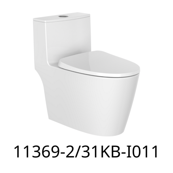 Bàn cầu 1 khối JOMOO 11369-2/31KB-I011  ( kèm dây cấp, van góc) KT 700×365×690mm