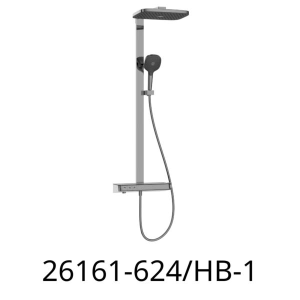 Sen cây JOMOO đặt nhiệt độ ( có vòi phụ, màn hình led hiển thị nhiệt độ) màu ghi xám 26161-624/HB-1