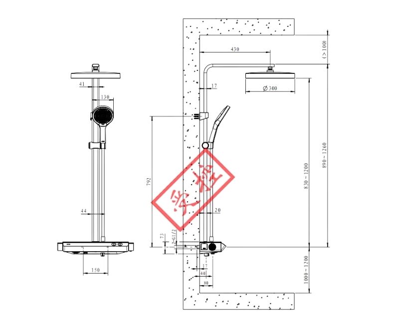bản vẽ kỹ thuật 26179-624/1B Sen Cây JOMOO